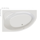 Ванна Ravak ASYMMETRIC II 160 x 105 Левая, CB51000000